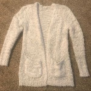 Soft fuzzy cardigan/sweater!